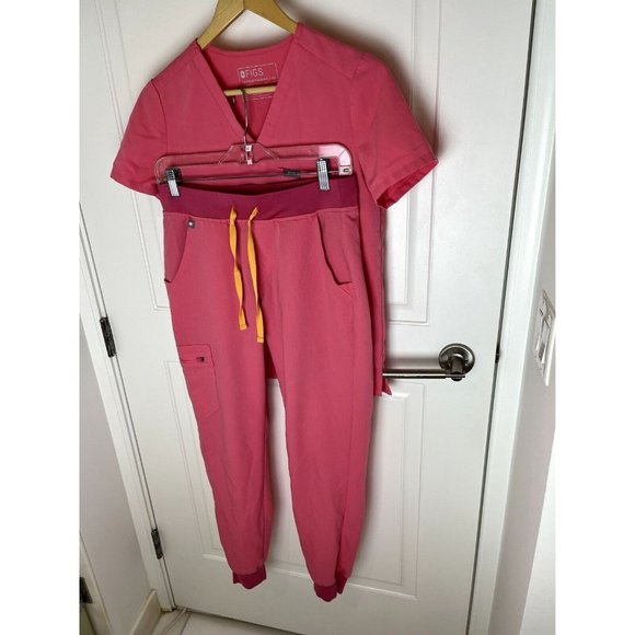 Figs Other - Figs Pink Technical Scrubs Top Pants Joggers Set - Top XS - Bottom Small - EXC